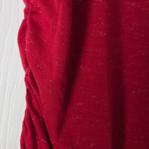 NWT I.N.C. International Concepts Women's Ruched-Side Embelished Shimmery Tee - Picture 12 of 15